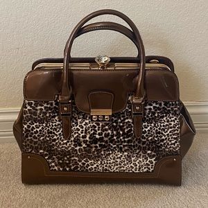 Fun large Gold Bag. 10 1/2” high, 13” wide, 5 1/2” deep.